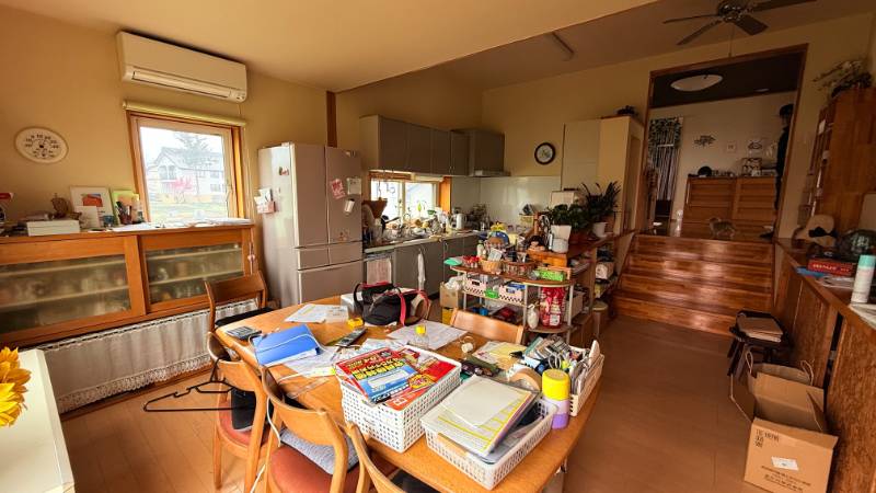 Modern kitchen with all-electric appliances and recent renovations